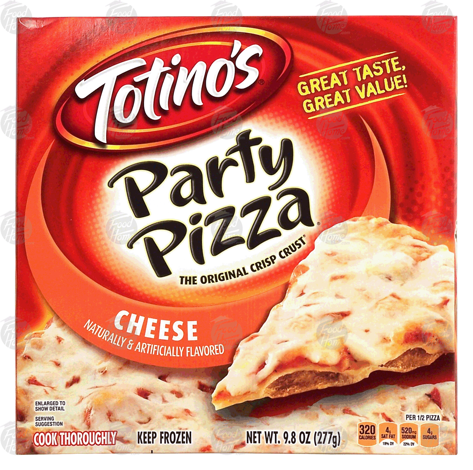 Totino's Party Pizza cheese pizza, crisp crust Full-Size Picture